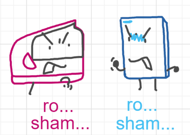 A panel from Ready Oar Knot, episode three of the Board Boards object show by Furretwalk/WalkingFurret.